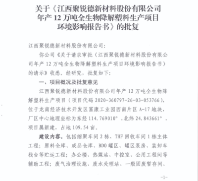 天辰公司簽署新疆望京龍新材料年產120萬噸PBAT項目合同